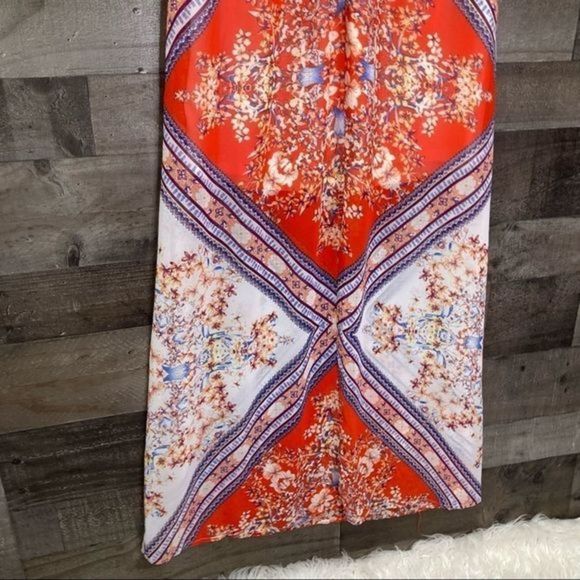 Soieblu Scarf Print Strappy Maxi Dress - Picture 11 of 14